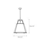 Lampada a sospensione Regalia Drum