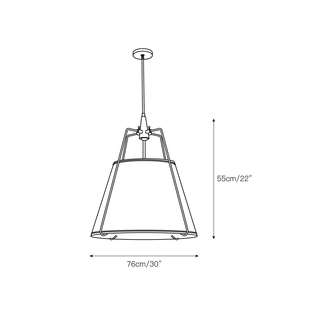 Lampada a sospensione Regalia Drum