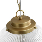 Lampada a sospensione contemporanea con orbita in vetro trasparente a ribasso 1 luce