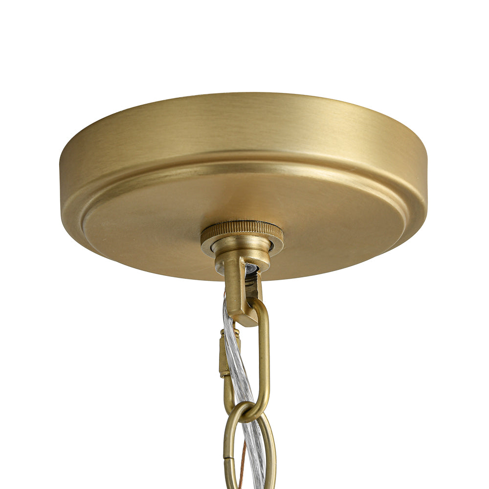 Lampada a sospensione contemporanea con orbita in vetro trasparente a ribasso 1 luce
