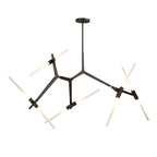 Design Asimmetrico Contemporaneo Lampadario a Rami con 10 Luci
