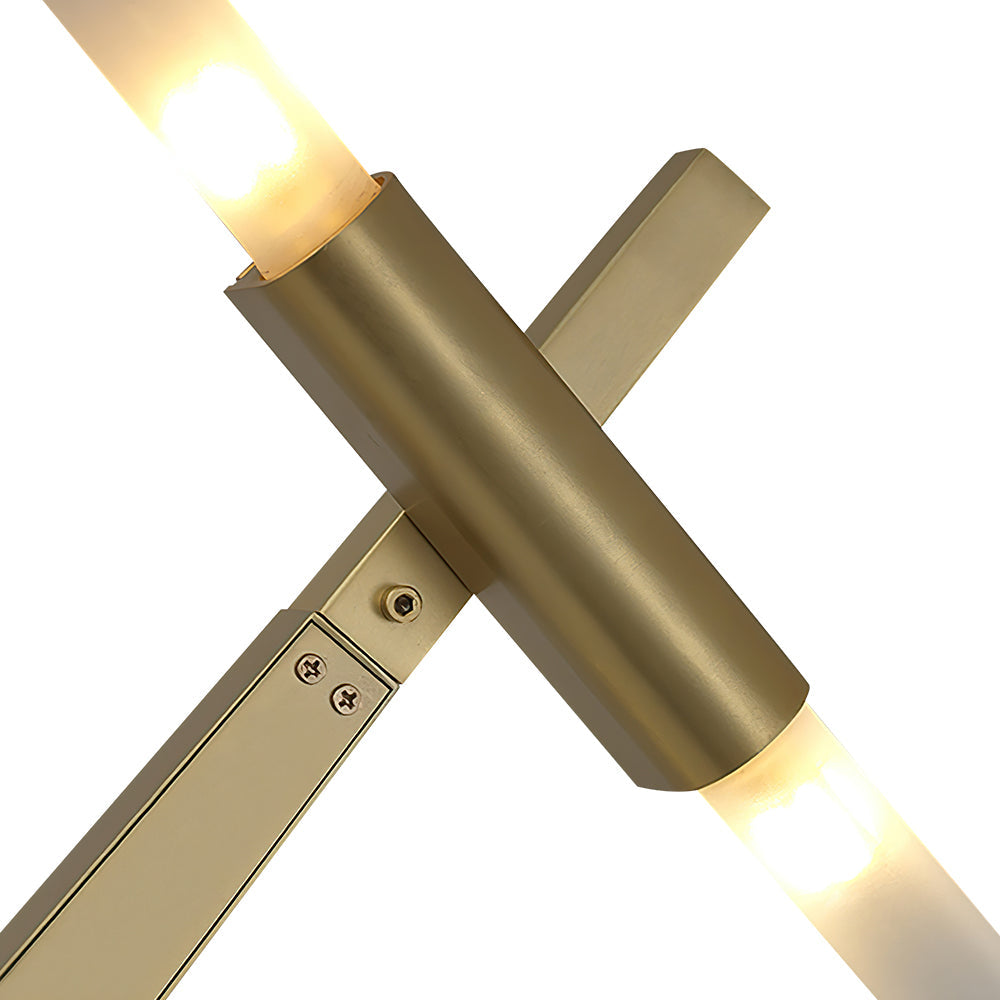 Design Asimmetrico Contemporaneo Lampadario a Rami con 10 Luci