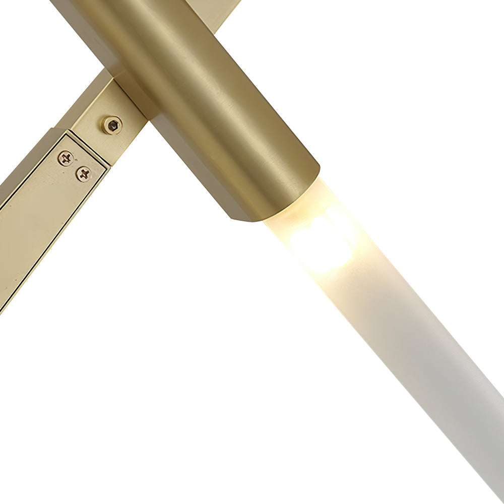 Design Asimmetrico Contemporaneo Lampadario a Rami con 10 Luci