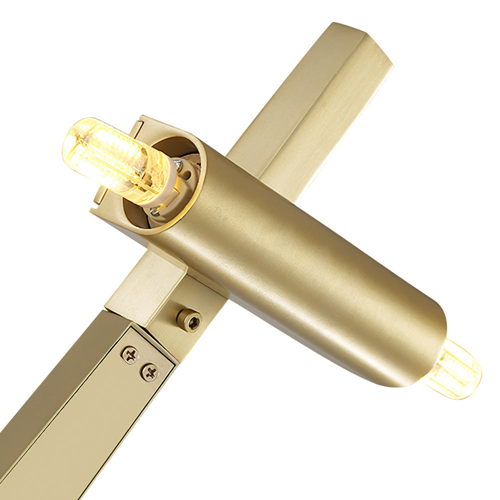Design Asimmetrico Contemporaneo Lampadario a Rami con 10 Luci