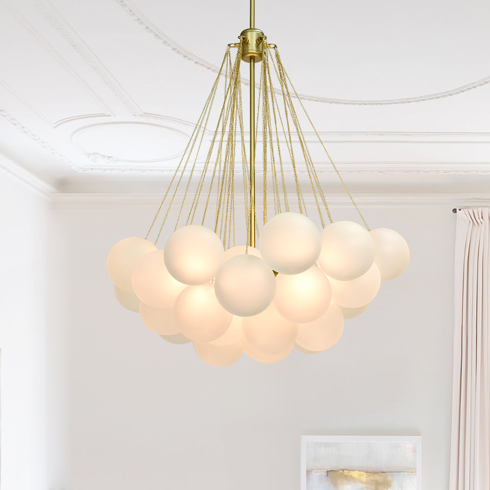 Lampadario in Vetro a Bolle Contemporaneo