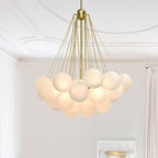 Lampadario in Vetro a Bolle Contemporaneo