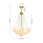Lampadario in Vetro a Bolle Contemporaneo