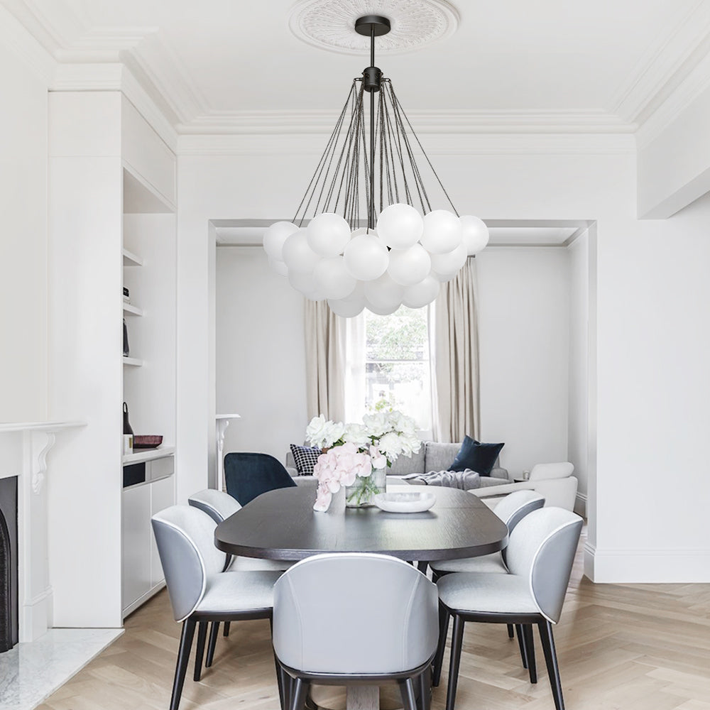 Lampadario in Vetro a Bolle Contemporaneo