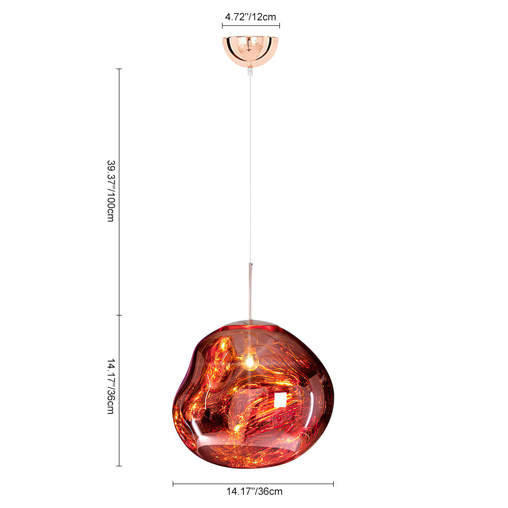Lampade a sospensione singole moderne irregolari