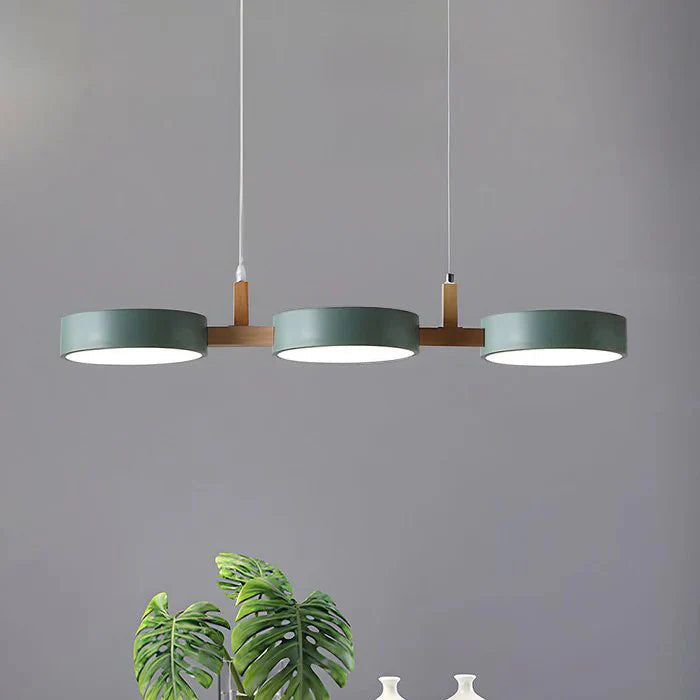 Lampada a Sospensione in Metallo Nordica Moderna a Cilindro