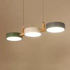 Lampada a Sospensione in Metallo Nordica Moderna a Cilindro