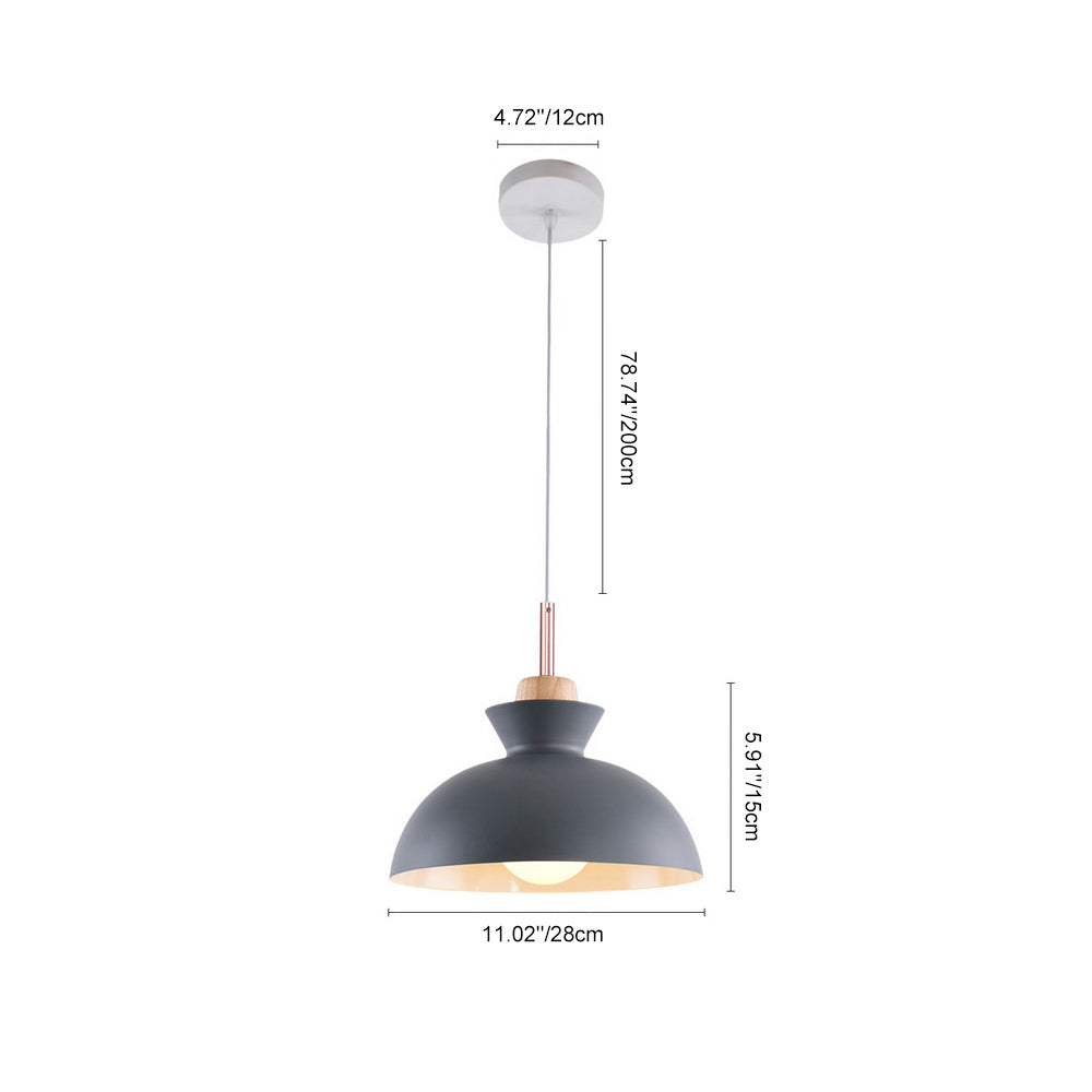 Moderna Lampada a Sospensione a Cupola per Cucina