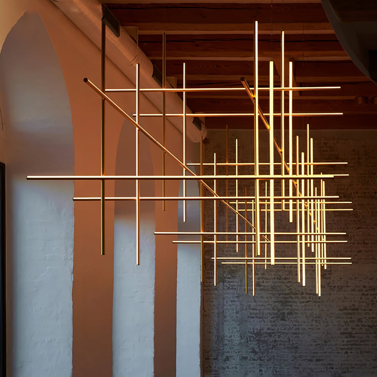 Lampadario Lineare Gridline