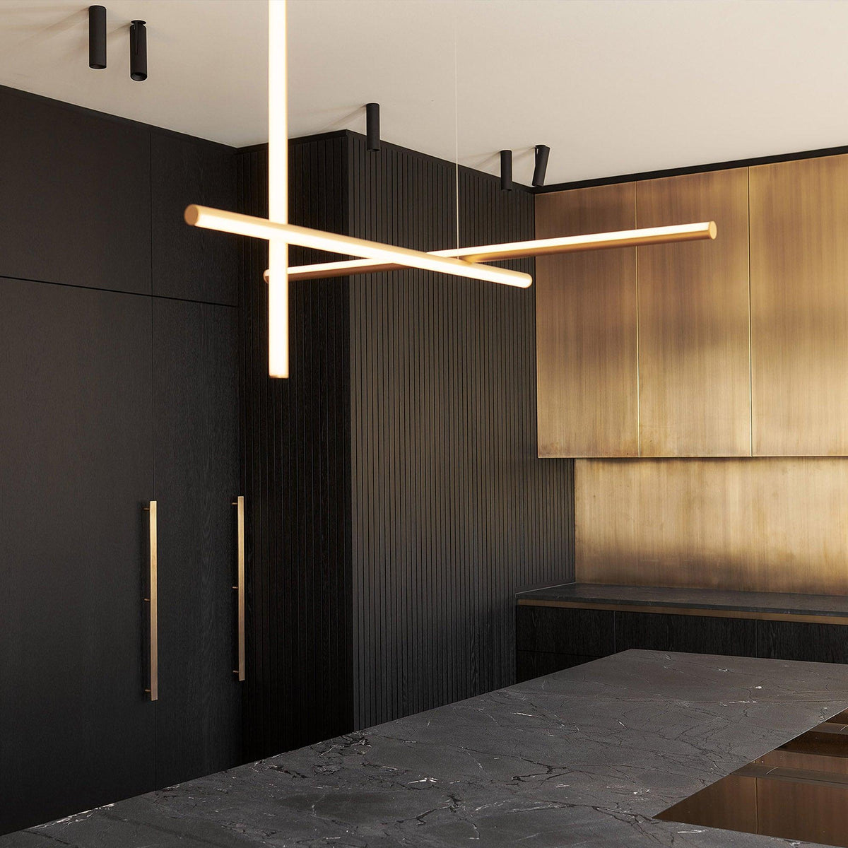 Lampadario Lineare Gridline