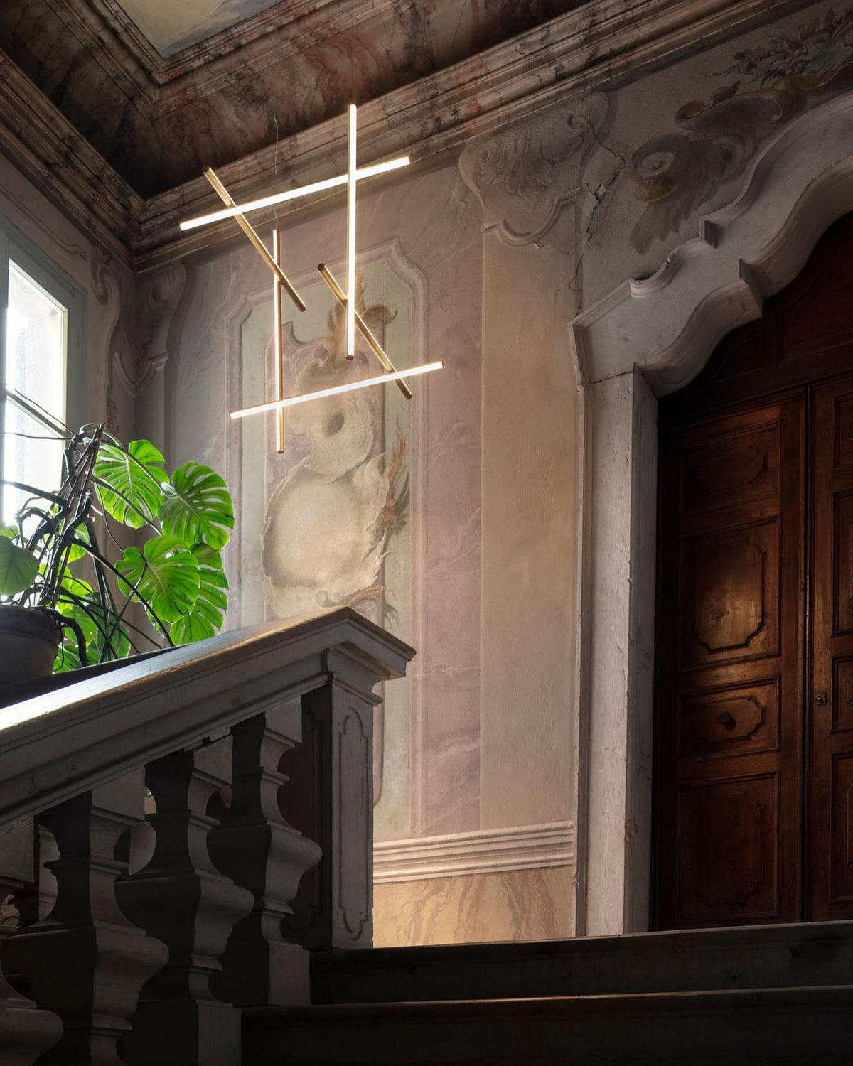 Lampadario Lineare Gridline