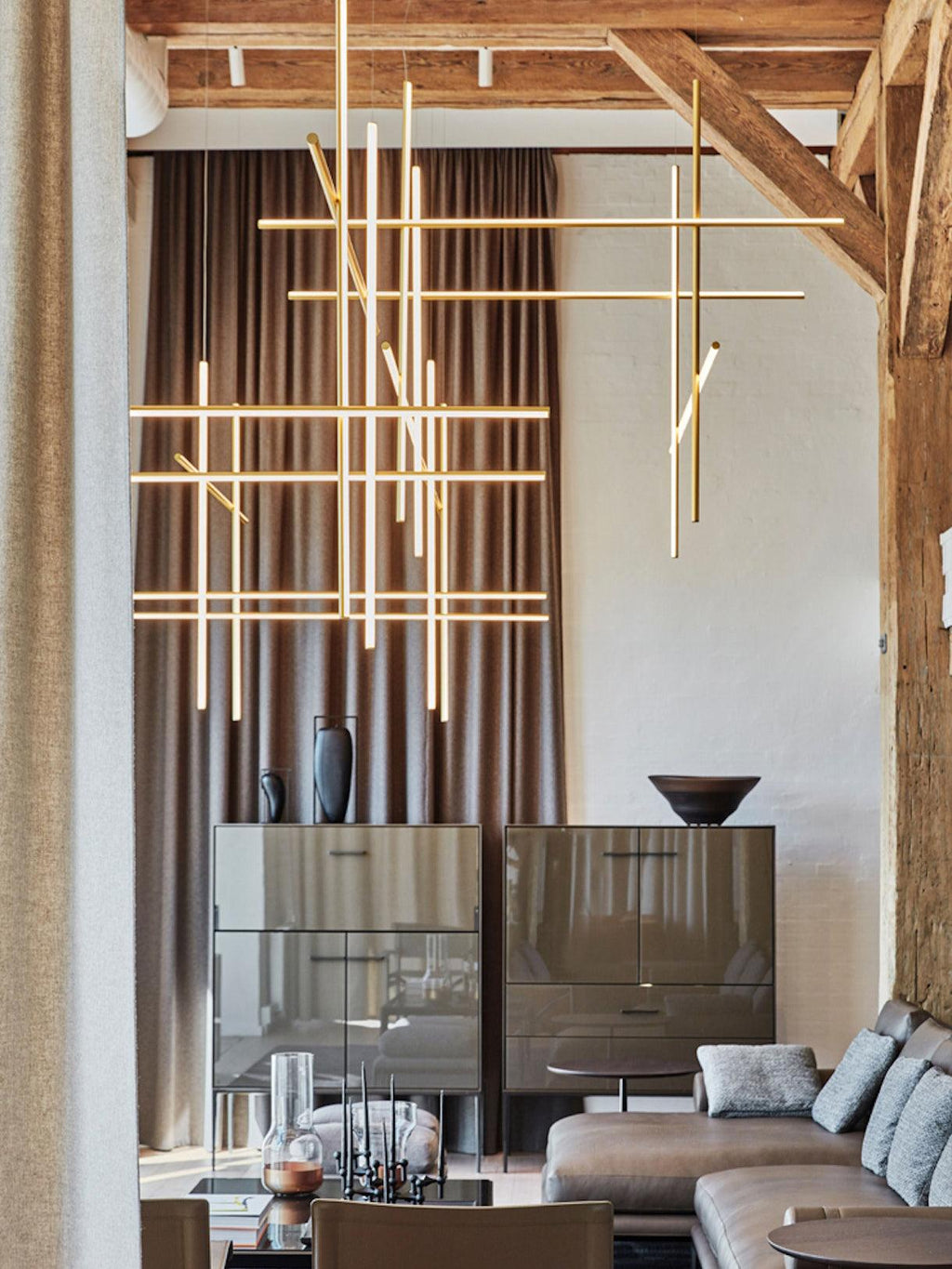 Lampadario Lineare Gridline