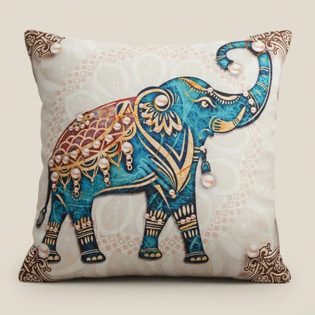 Fodere per Cuscini in Lino con Elefante Avery