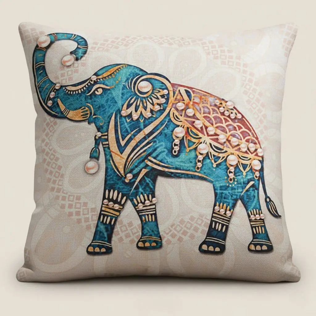 Fodere per Cuscini in Lino con Elefante Avery