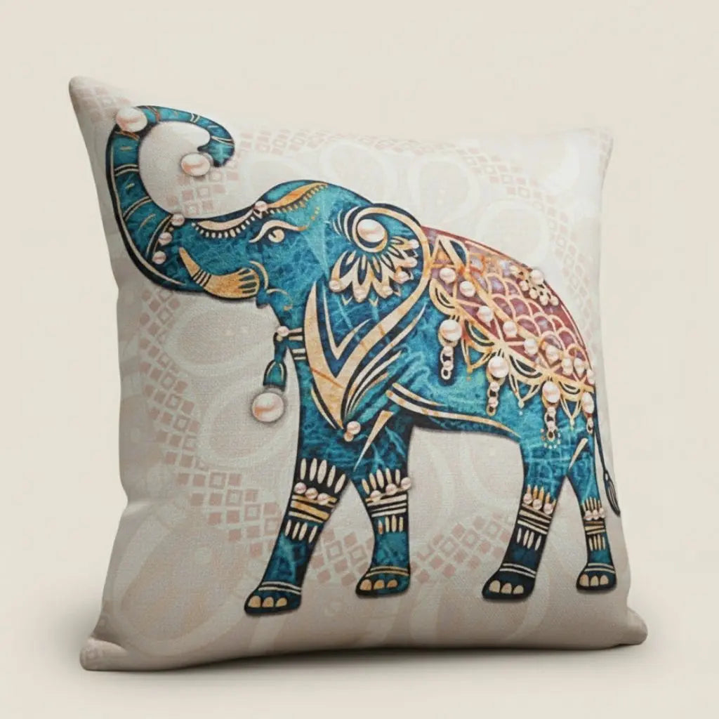 Fodere per Cuscini in Lino con Elefante Avery