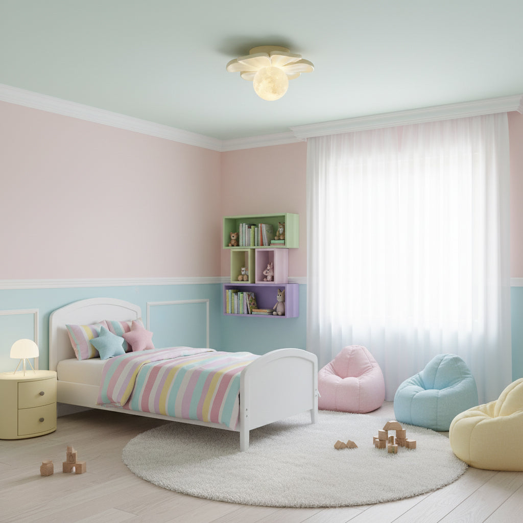 Lampada da soffitto a forma di fiore Cream Bloom