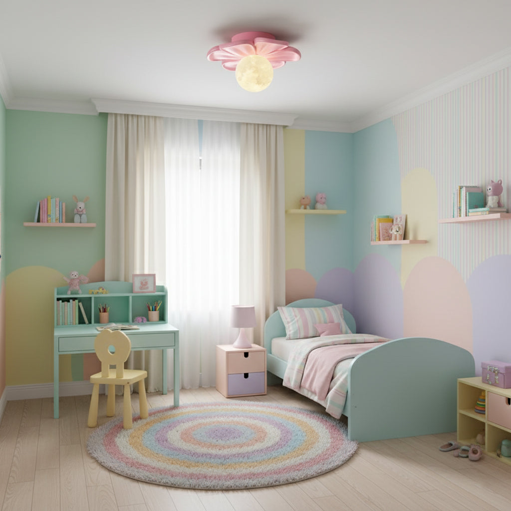 Lampada da soffitto a forma di fiore Cream Bloom