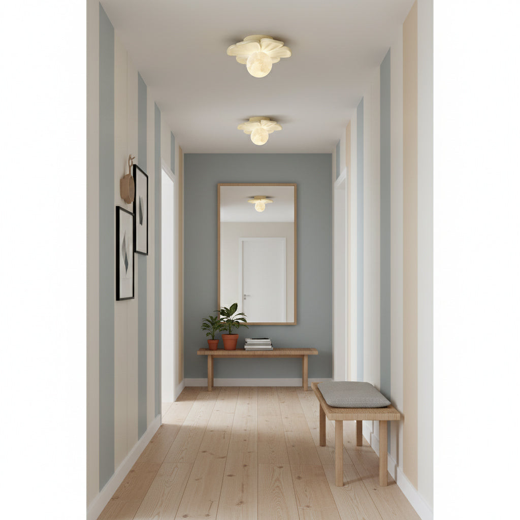 Lampada da soffitto a forma di fiore Cream Bloom