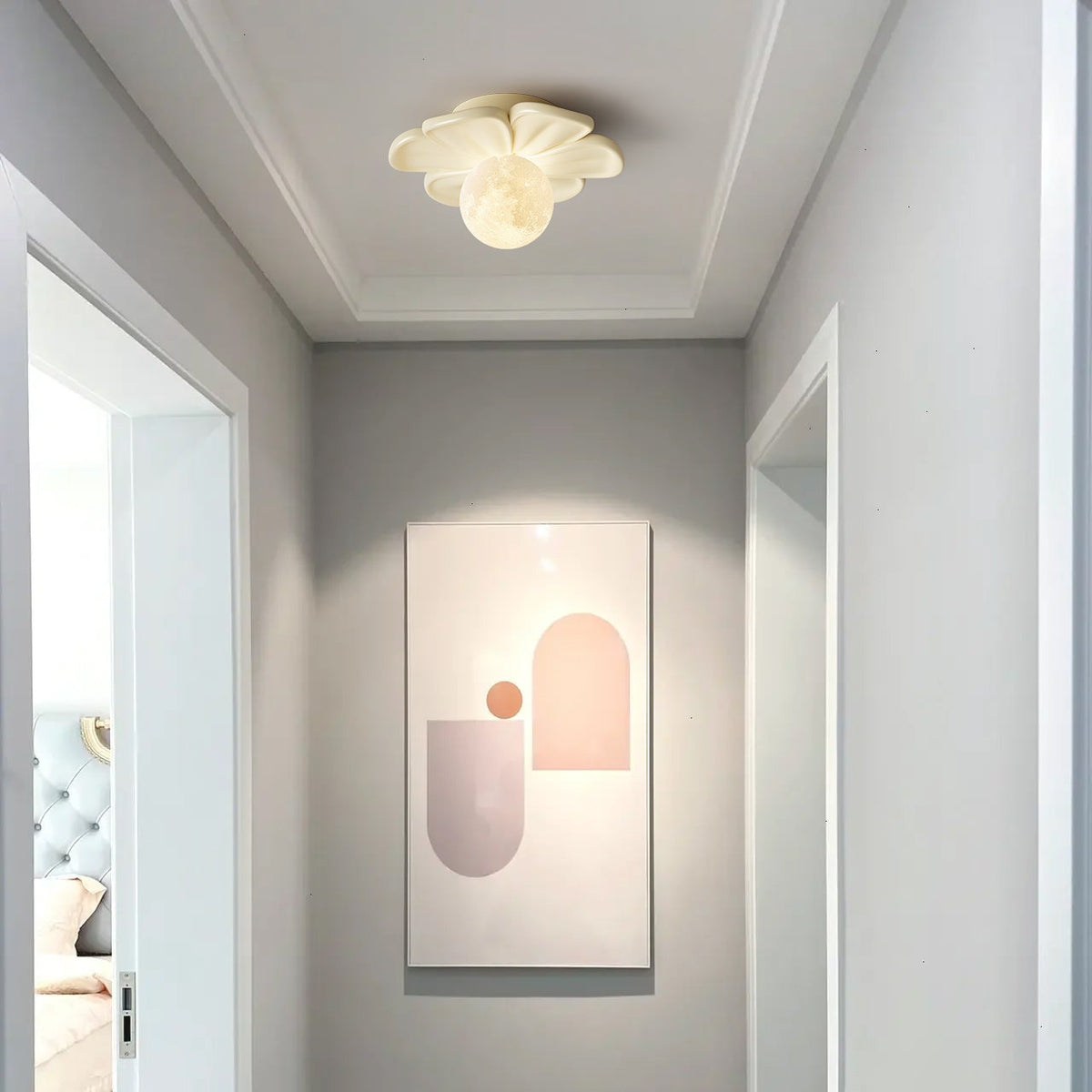 Lampada da soffitto a forma di fiore Cream Bloom