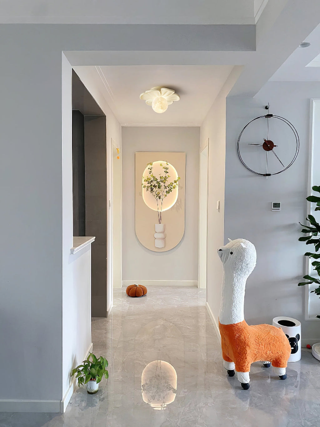 Lampada da soffitto a forma di fiore Cream Bloom