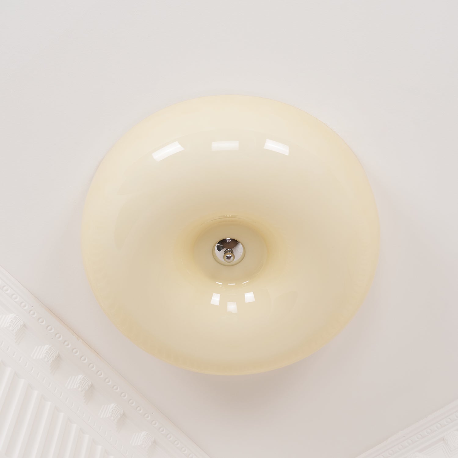 Lampada da soffitto in vetro Ulsolir Elegance Art Button