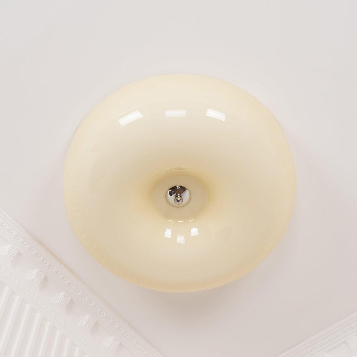 Lampada da Soffitto con Pulsante in Vetro