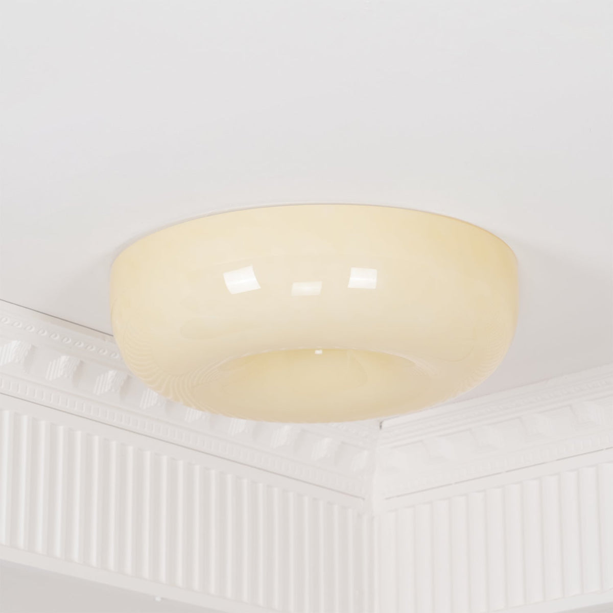 Lampada da Soffitto con Pulsante in Vetro