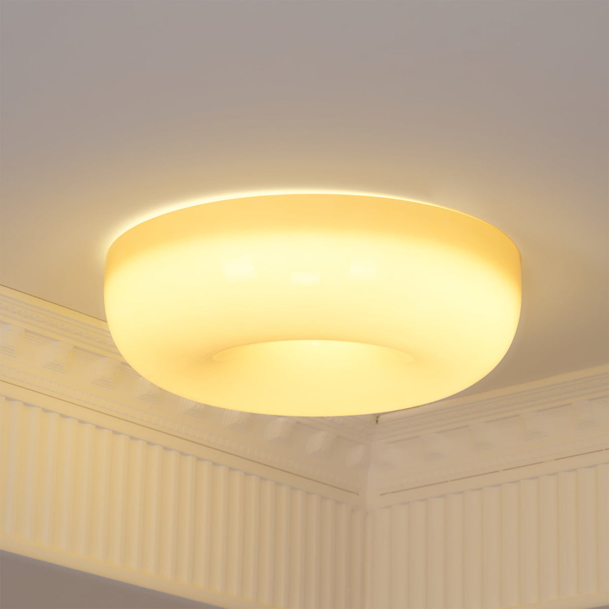 Lampada da Soffitto con Pulsante in Vetro