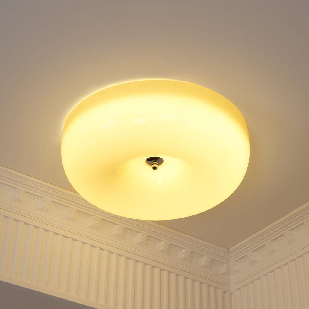 Lampada da Soffitto con Pulsante in Vetro