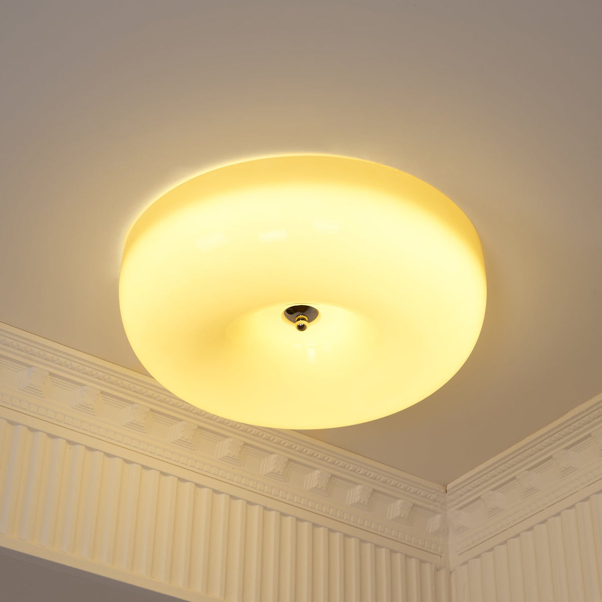 Lampada da Soffitto con Pulsante in Vetro