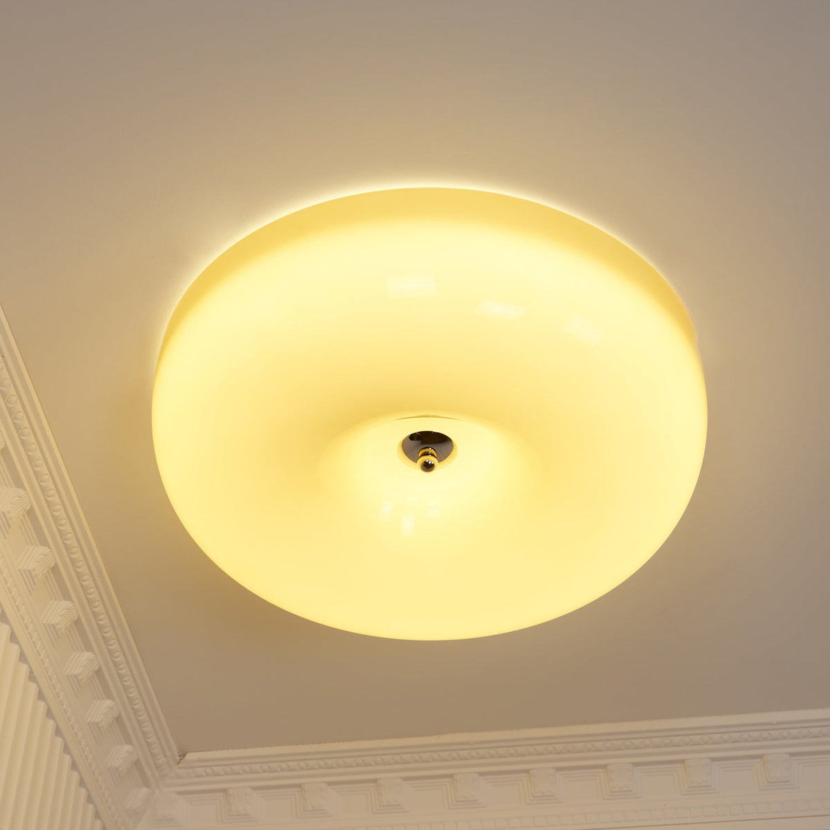 Lampada da Soffitto con Pulsante in Vetro