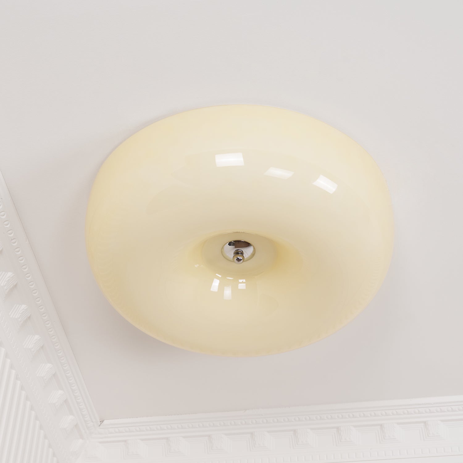Lampada da soffitto in vetro Ulsolir Elegance Art Button