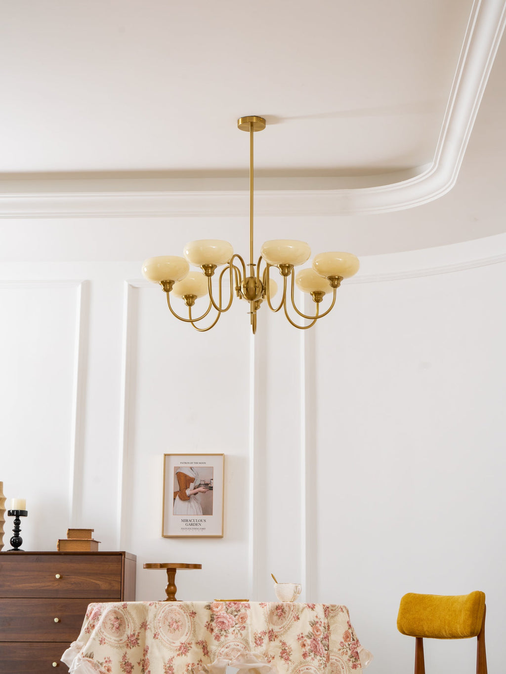 Lampadario Crema di Cachi