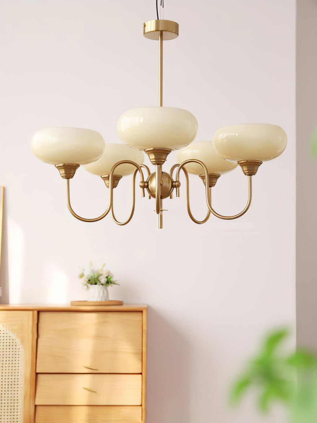 Lampadario Crema di Cachi