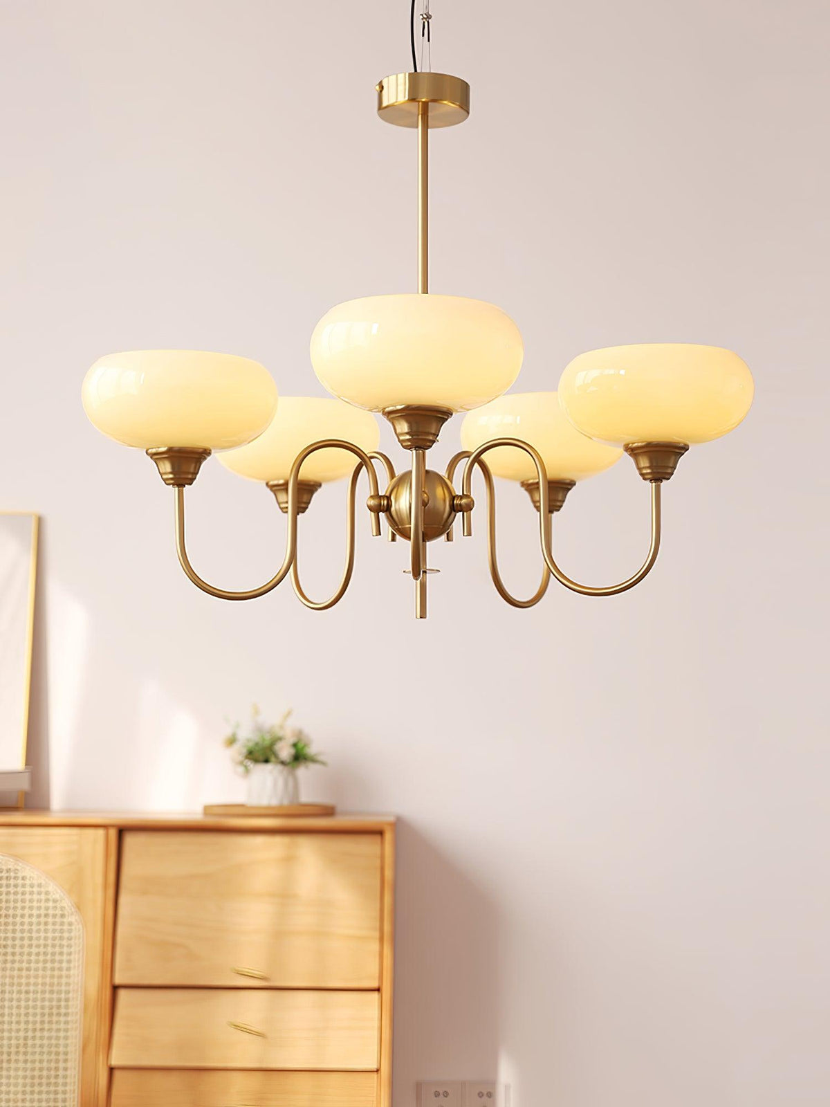 Lampadario Crema di Cachi