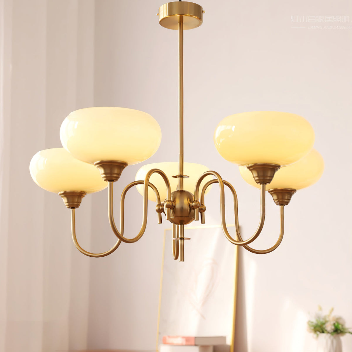 Lampadario Crema di Cachi
