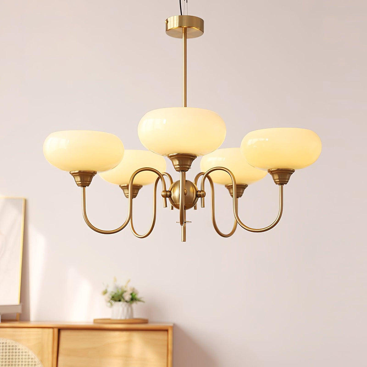 Lampadario Crema di Cachi