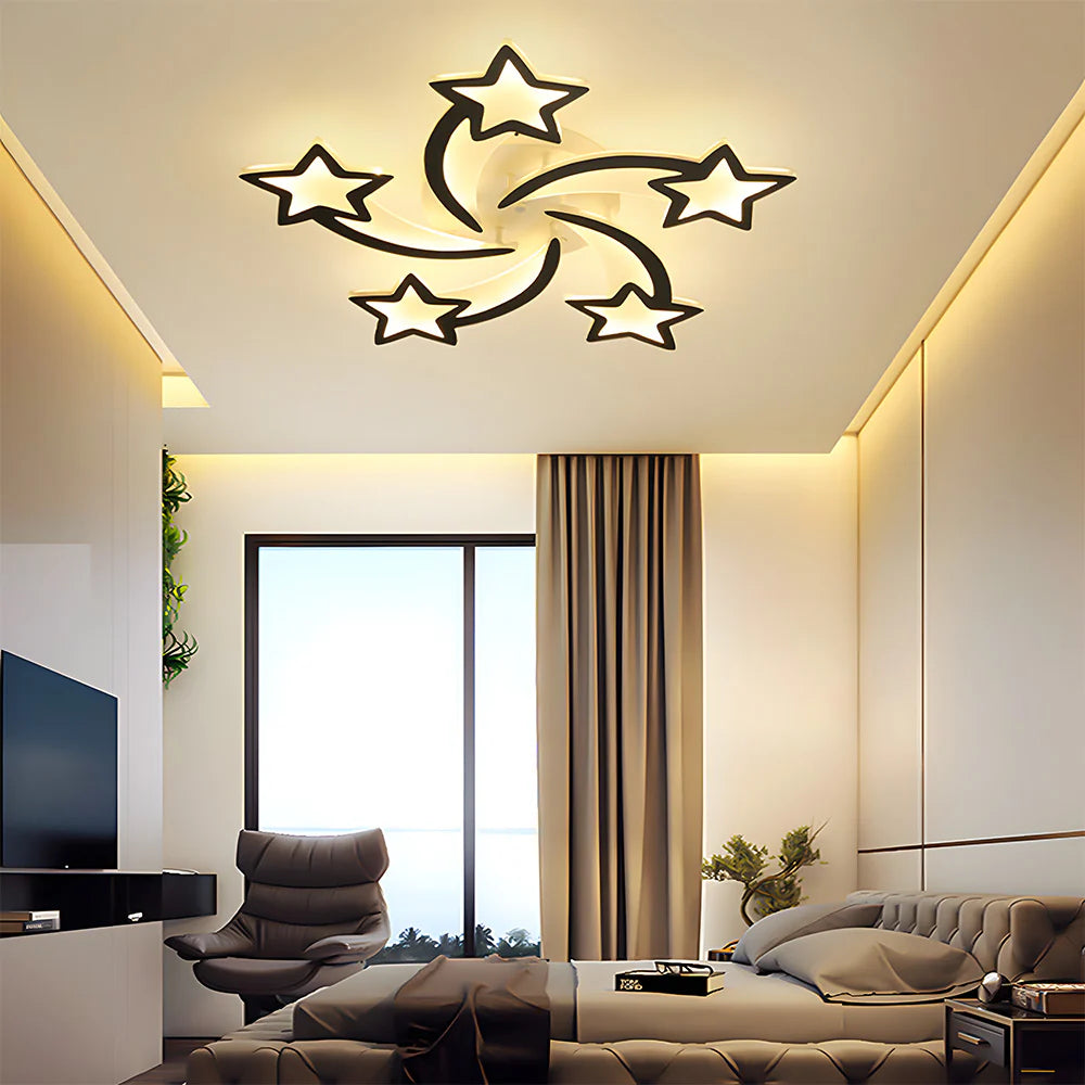 Design Moderno a Stelle Creativo Lampada da Soffitto
