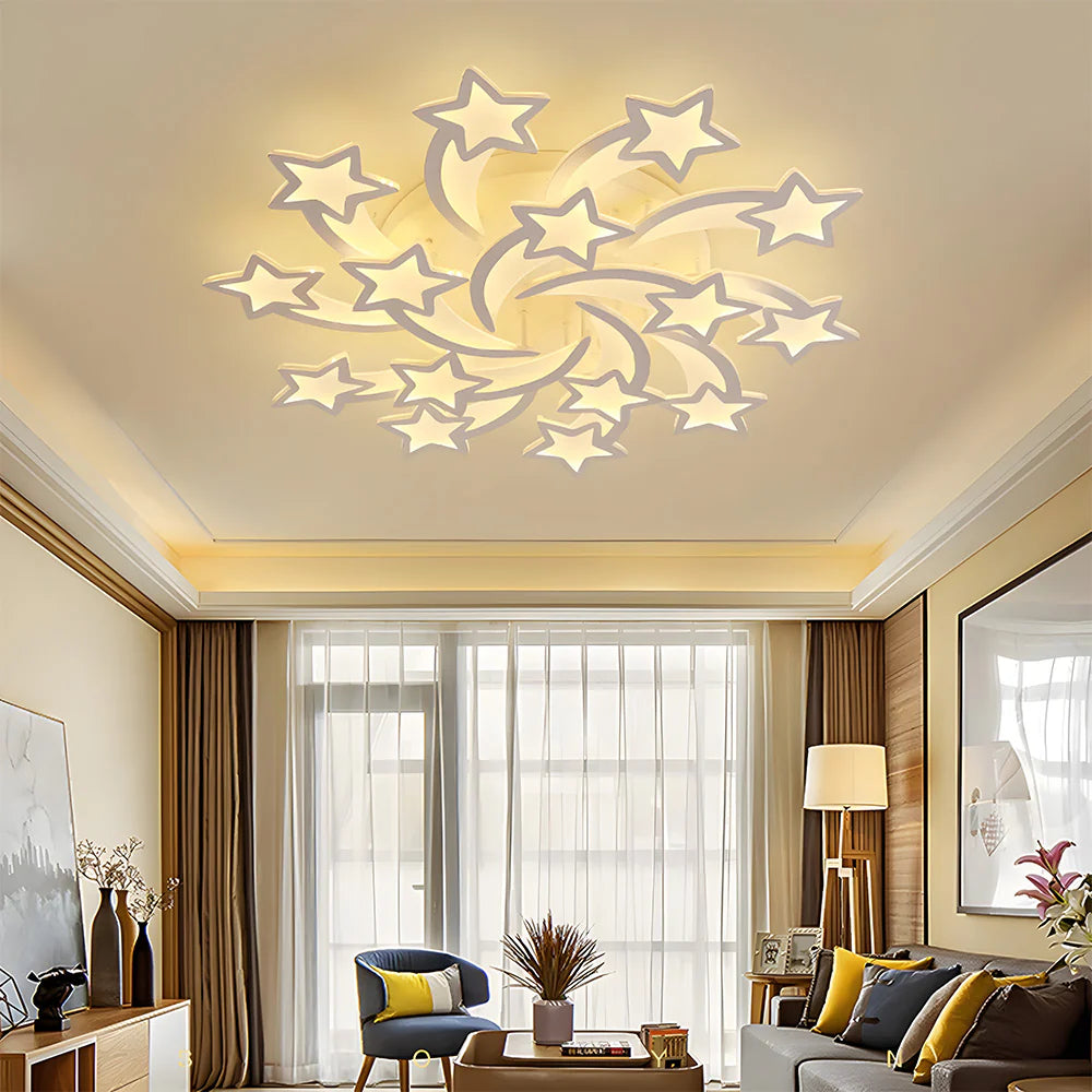 Design Moderno a Stelle Creativo Lampada da Soffitto