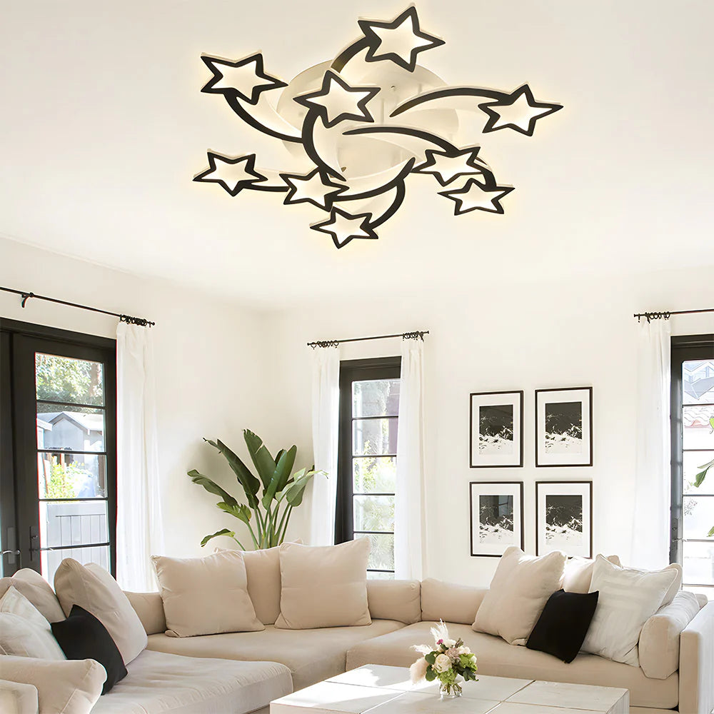 Design Moderno a Stelle Creativo Lampada da Soffitto
