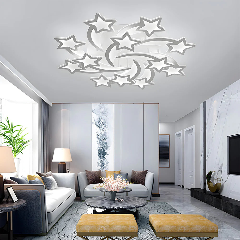 Design Moderno a Stelle Creativo Lampada da Soffitto
