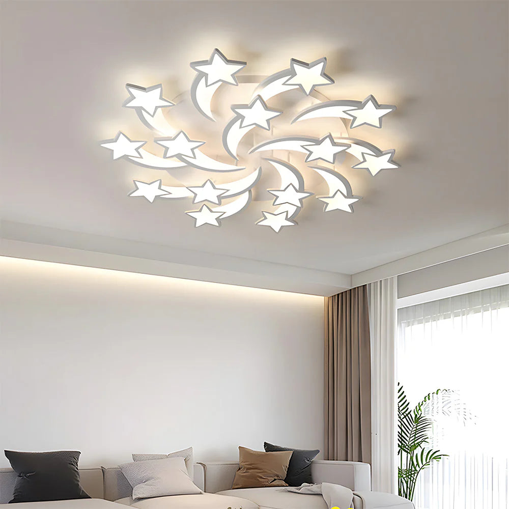 Design Moderno a Stelle Creativo Lampada da Soffitto