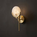 Applique a Muro Globo in Alabastro Crescent-Cradle