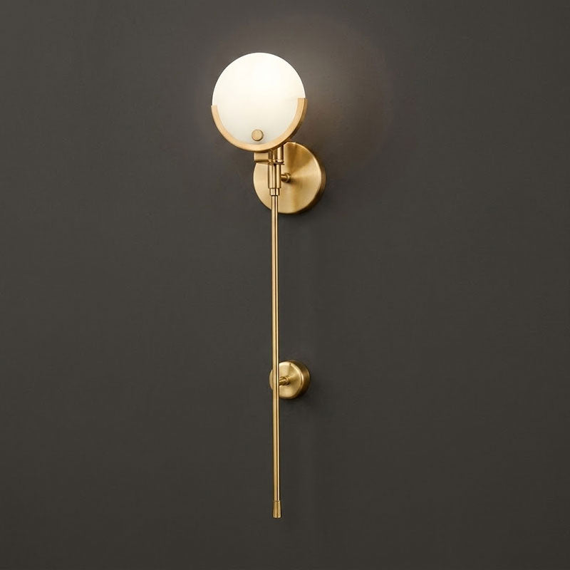 Applique a Muro Globo in Alabastro Crescent-Cradle