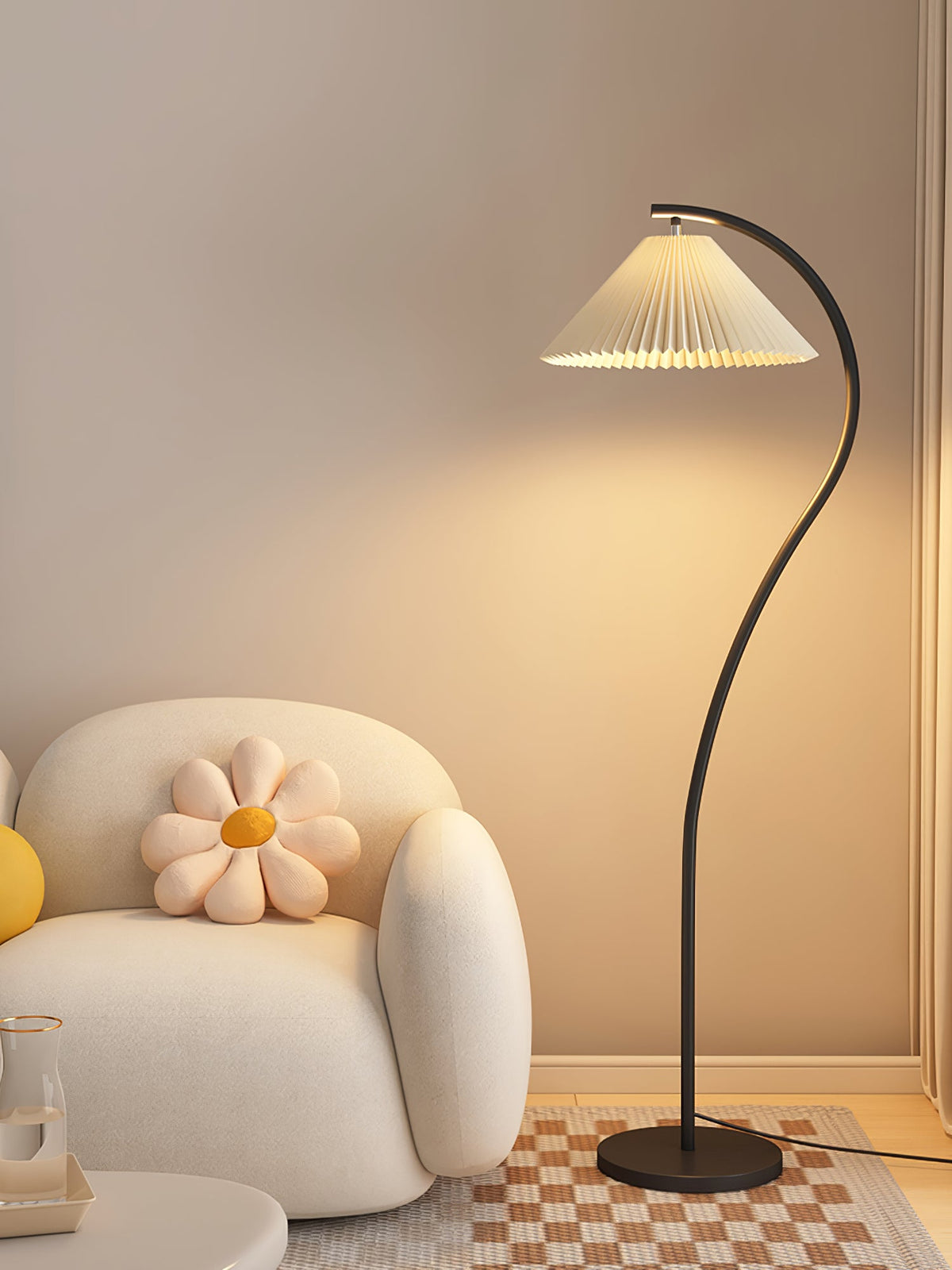 Lampada da Terra Crescini Pieghettata