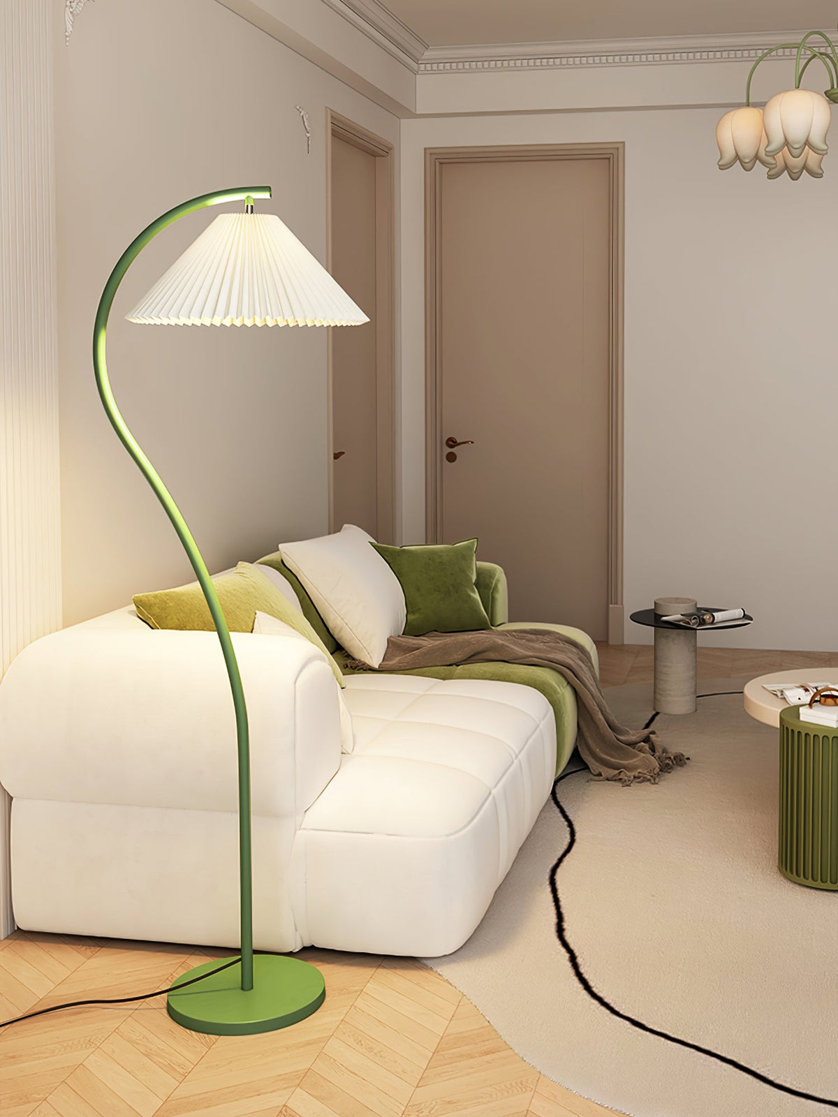 Lampada da Terra Crescini Pieghettata